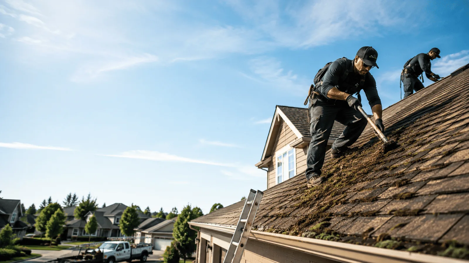 Roof Moss Removal in Ixonia, WI near me